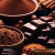 Deliziosi prodotti di cioccolato ucraino e cacao